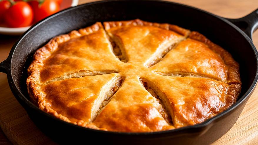 Главная картинка новости: Делаю вкуснейший пирог на сковороде всего за 15 минут - муж и дети ни крошки не оставили