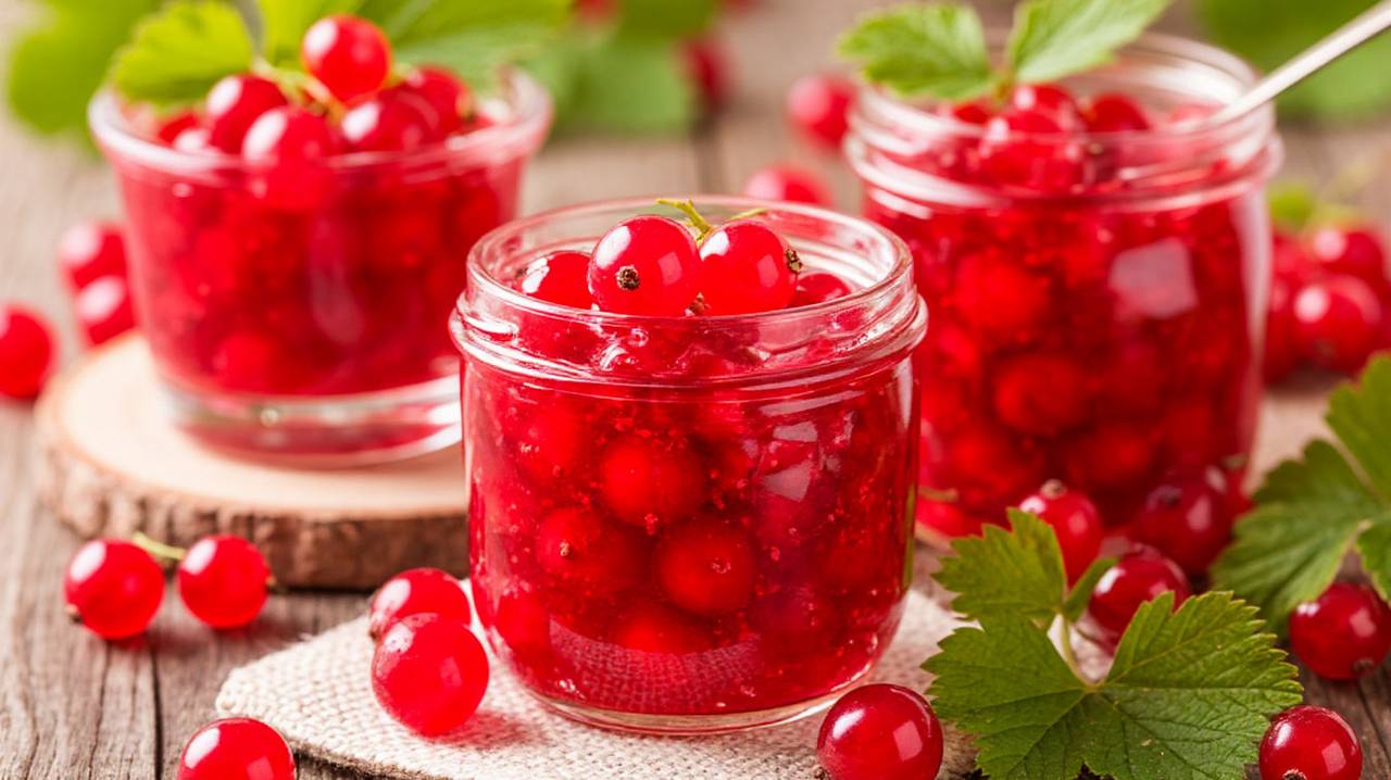 Главная картинка новости: Делаю ароматный джем из красной смородины всего за 10 минут: без пектина, без заморочек и с идеальной текстурой
