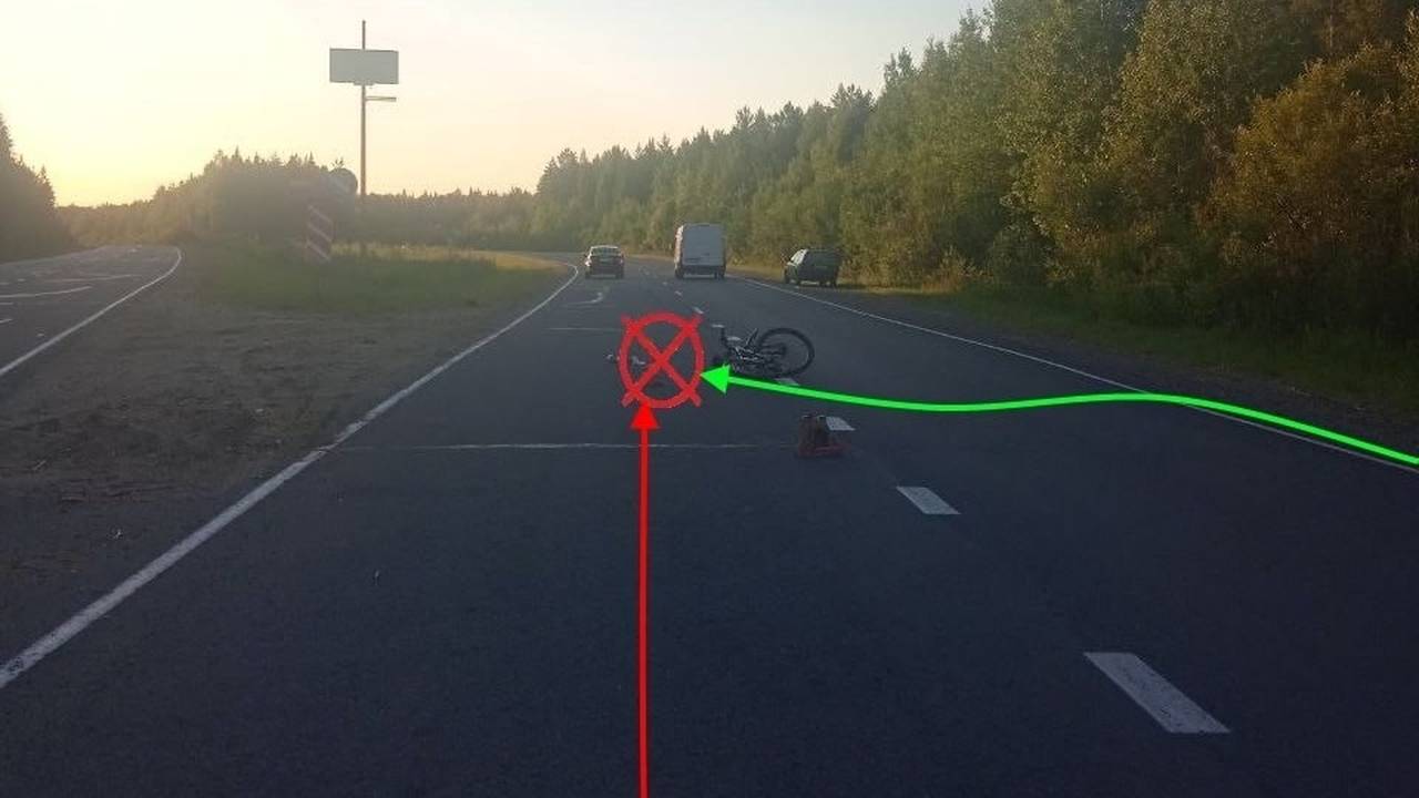 Главная картинка новости: В Сыктывкаре автоледи на иномарке сбила велосипедиста