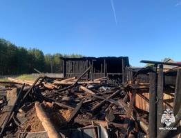 В Коми оперативно ликвидировали крупный пожар хозяйственных построек