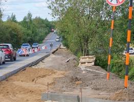 В Сыктывкаре началось строительство нового тротуара в жилом массиве на Панева