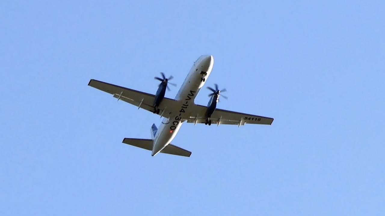 Главная картинка новости: Российский авиалайнер Ил-114-300 успешно прошел испытания в небе над Сыктывкаром