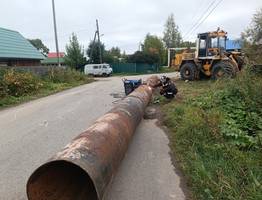 Сыктывкарские дорожники укрепили защиту Лесозавода от напора воды