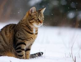 Холодно ли кошкам зимой на улице: как они переносят суровый холод?