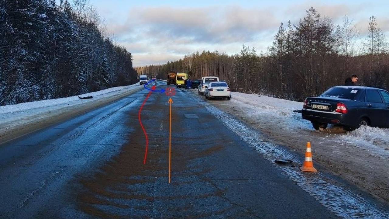 Главная картинка новости: В Коми недисциплинированные водители стали виновниками трех ДТП: один в розыске