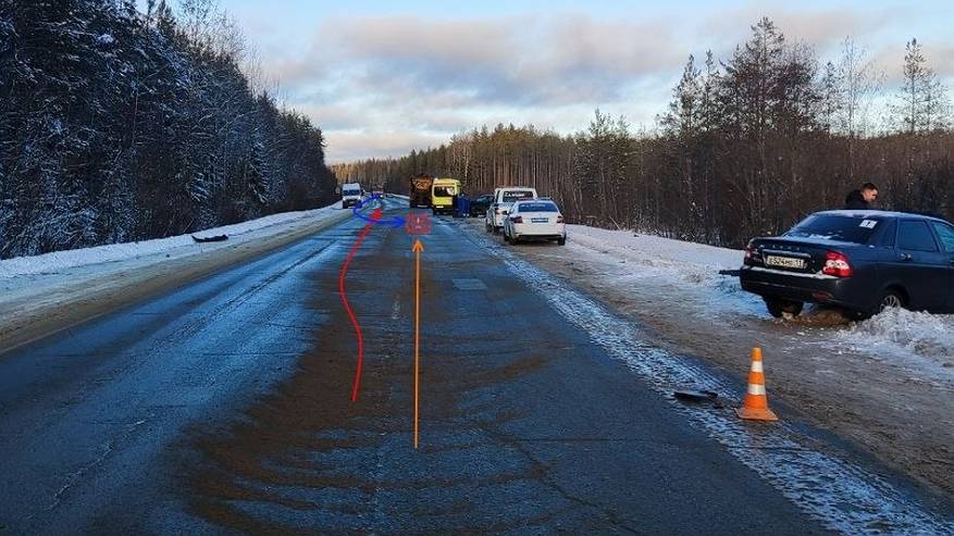 Главная картинка новости: В Коми недисциплинированные водители стали виновниками трех ДТП: один в розыске