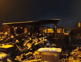 Спасатели Коми ликвидировали пожар в хозпостройках в селе Носим