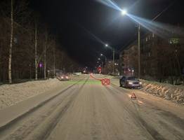 В Коми автоледи сбила мужчину, пересекавшего дорогу в неположенном месте