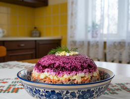 Только так готовлю "Селёдку под шубой": слои выкладываю в таком порядке, классический рецепт