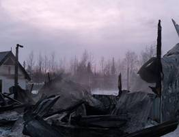 В Коми пожары уничтожили два дачных дома