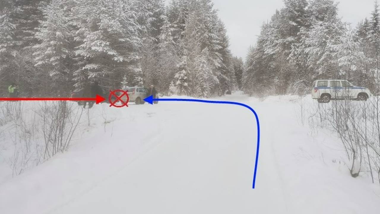 Главная картинка новости: В Коми две автоледи на Lada не поделили перекресток