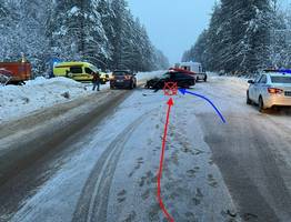 Обгон и опрокидывание в кювет привели к госпитализации людей в авариях на загородных трассах Коми