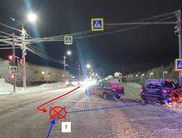 Автоледи за рулем Lada Granta стали виновницами ДТП на дорогах Сыктывкара