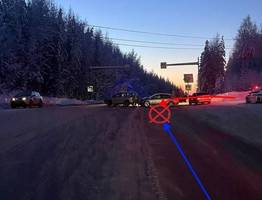 В Коми водитель-пенсионерка на Toyota не пропустила Nissan и устроила тяжелую аварию