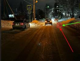 В Сыктывкаре на Бумажников автоледи сбила женщину на "зебре"