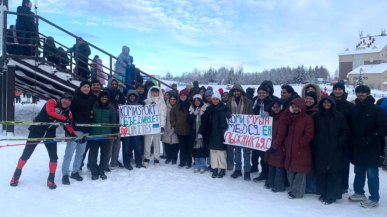 Главная картинка новости: Студенты из Индии, Непала и Китая открыли для себя спорт и культуру Коми