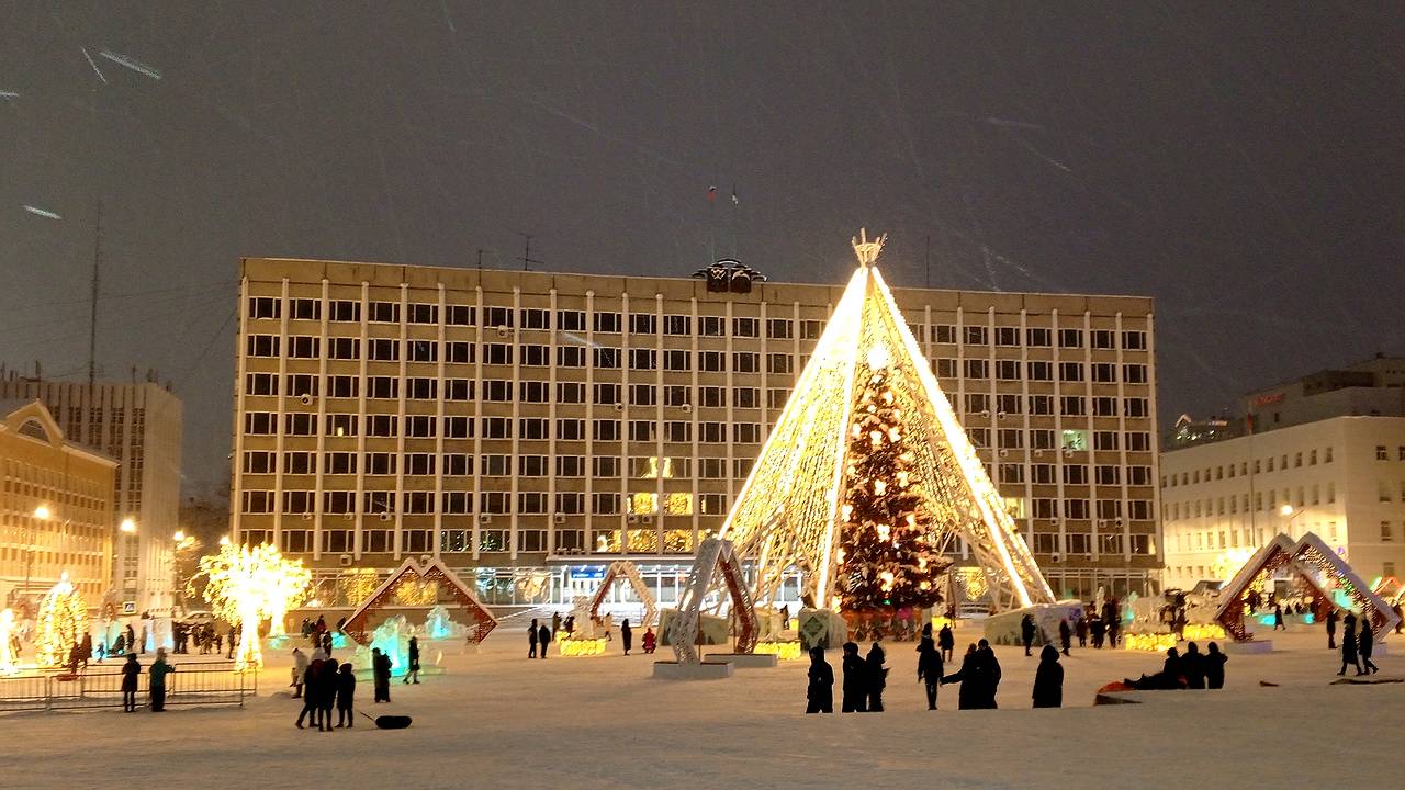 Главная картинка новости: ЧУМовой городок в центре Сыктывкара начнут демонтировать 2 февраля