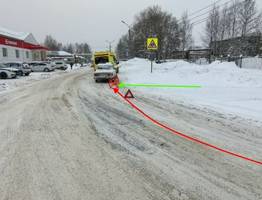 В Сыктывкаре женщина нарушила ПДД и угодила под колеса «семёрки»